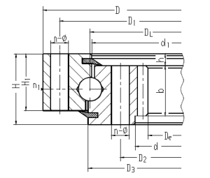 内齿式单排球式回转支承轴承厂家